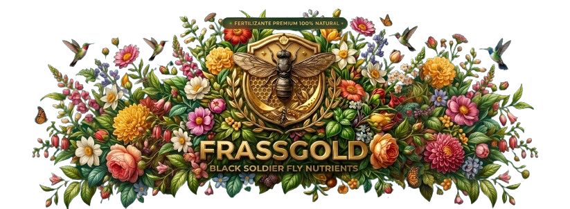 Arte oficial FrassGold com flores, emblema BSF e assinatura da marca em fundo transparente.