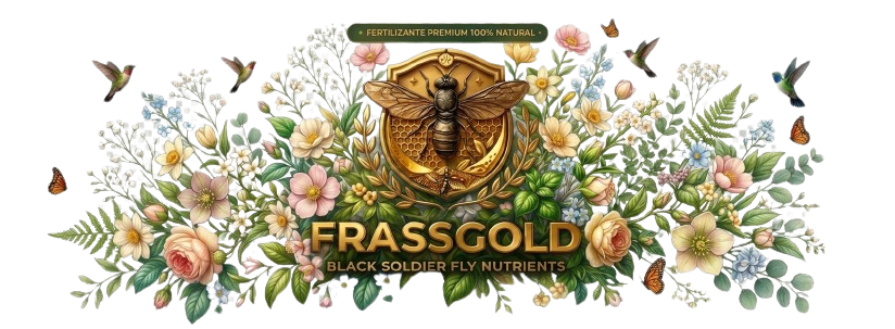 Arte oficial FrassGold com flores, emblema BSF e assinatura da marca em fundo transparente.